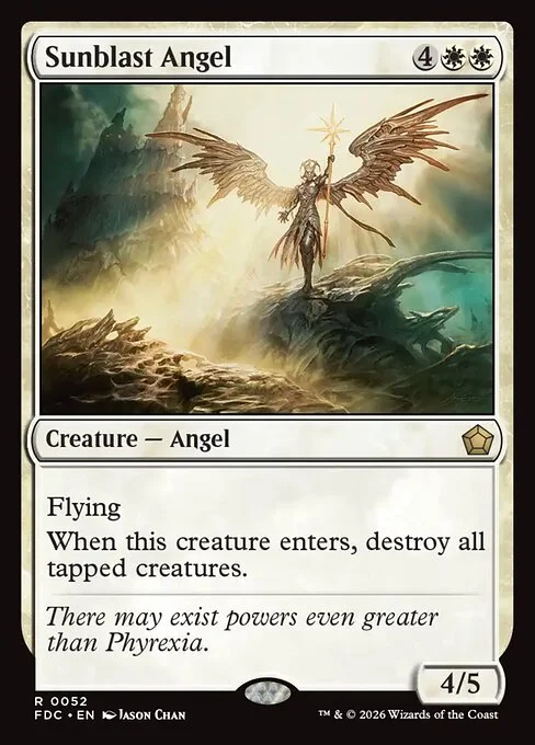 Sunblast Angel, carta Magic di tipo Creature — Angel illustrata da Jason Chan