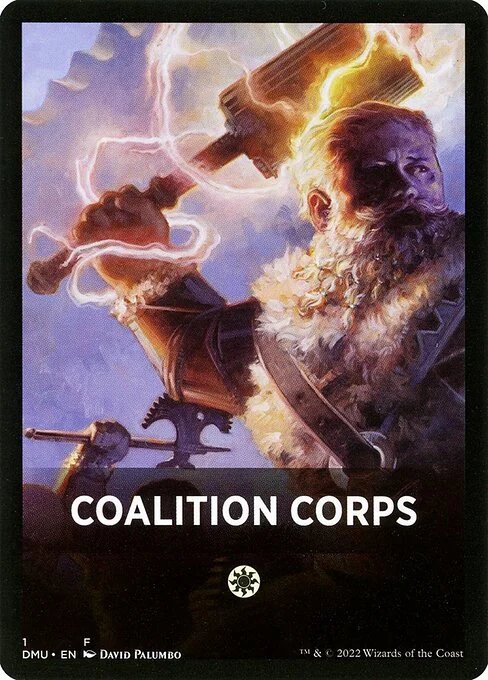 Coalition Corps, carta Magic di tipo Card illustrata da David Palumbo