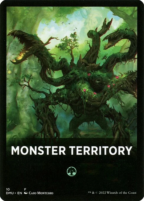 Monster Territory, carta Magic di tipo Card illustrata da Caio Monteiro