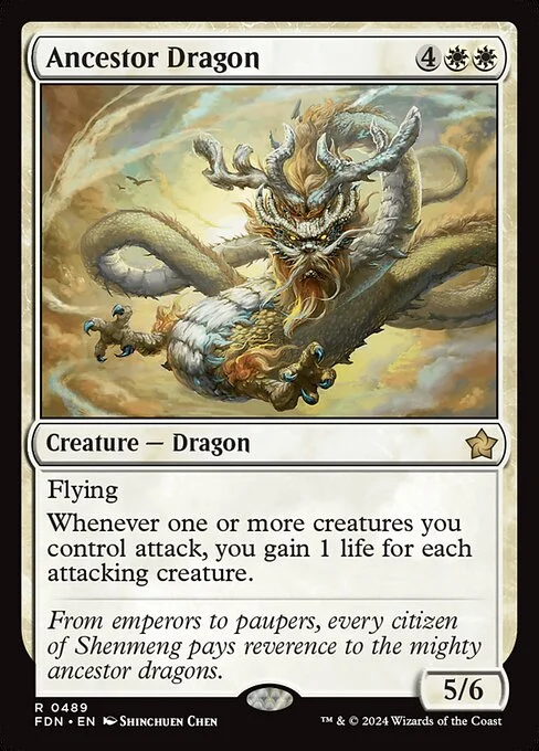 Ancestor Dragon, carta Magic di tipo Creature — Dragon illustrata da Shinchuen Chen