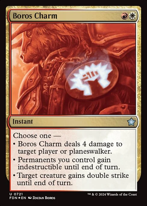 Boros Charm, carta Magic di tipo Instant illustrata da Zoltan Boros