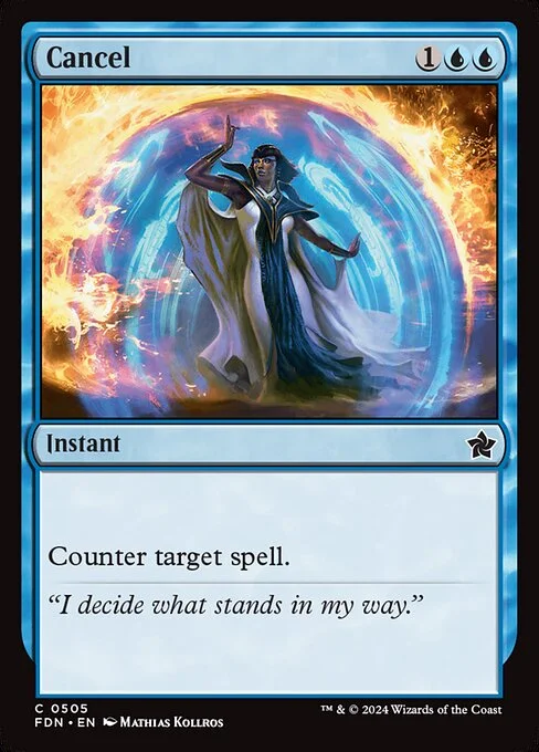 Cancel, carta Magic di tipo Instant illustrata da Mathias Kollros
