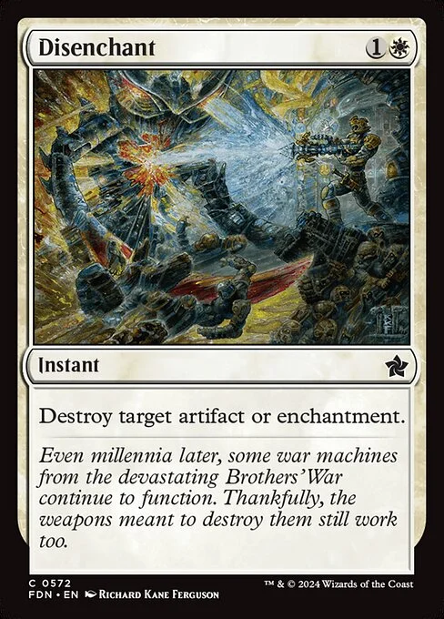 Disenchant, carta Magic di tipo Instant illustrata da Richard Kane Ferguson