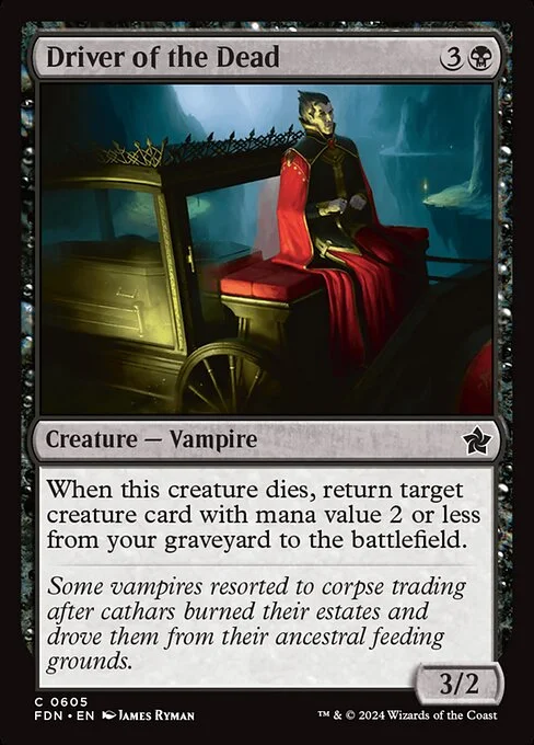 Driver of the Dead, carta Magic di tipo Creature — Vampire illustrata da James Ryman