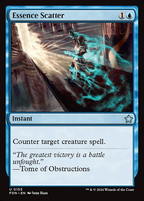 Essence Scatter, carta Magic di tipo Instant illustrata da Josh Hass