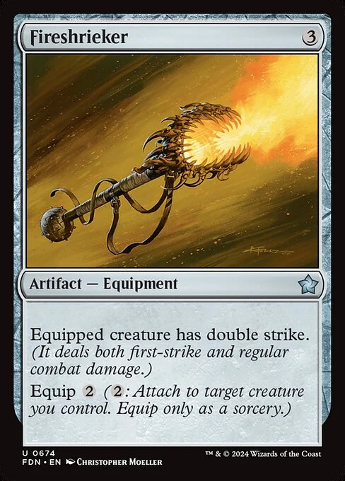 Fireshrieker, carta Magic di tipo Artifact — Equipment illustrata da Christopher Moeller