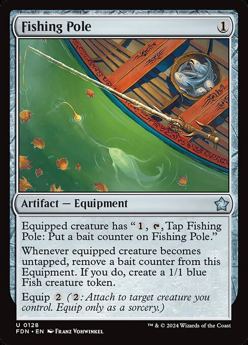 Fishing Pole, carta Magic di tipo Artifact — Equipment illustrata da Franz Vohwinkel