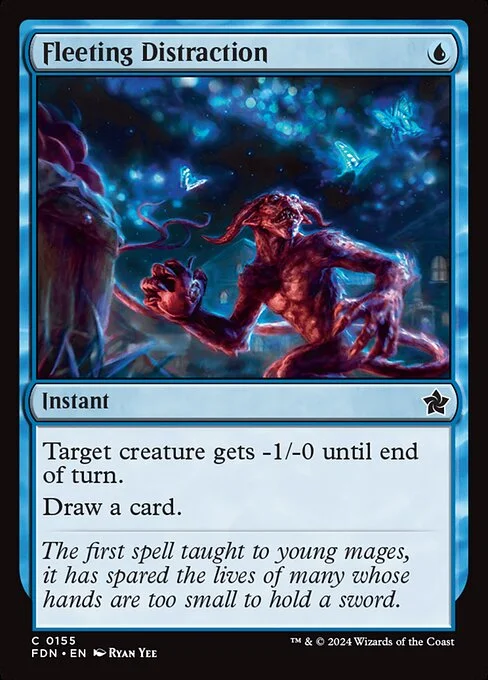 Fleeting Distraction, carta Magic di tipo Instant illustrata da Ryan Yee