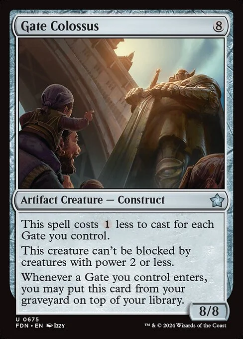 Gate Colossus, carta Magic di tipo Artifact Creature — Construct illustrata da Izzy