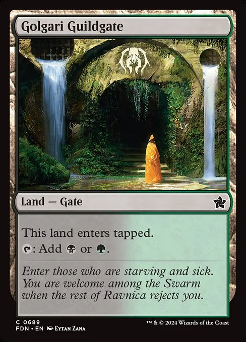 Golgari Guildgate, carta Magic di tipo Land — Gate illustrata da Eytan Zana