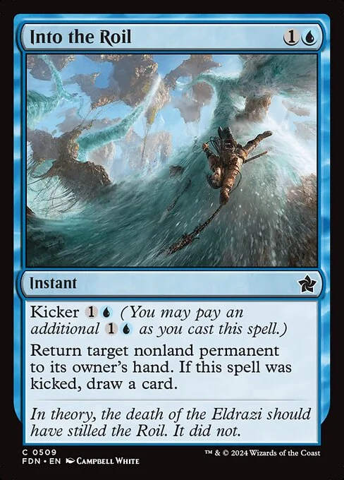 Into the Roil, carta Magic di tipo Instant illustrata da Campbell White