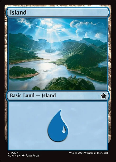 Island, carta Magic di tipo Basic Land — Island illustrata da John Avon