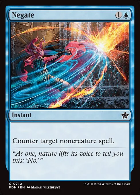 Negate, carta Magic di tipo Instant illustrata da Magali Villeneuve