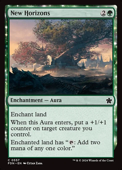 New Horizons, carta Magic di tipo Enchantment — Aura illustrata da Eytan Zana