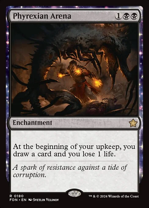 Phyrexian Arena, carta Magic di tipo Enchantment illustrata da Svetlin Velinov