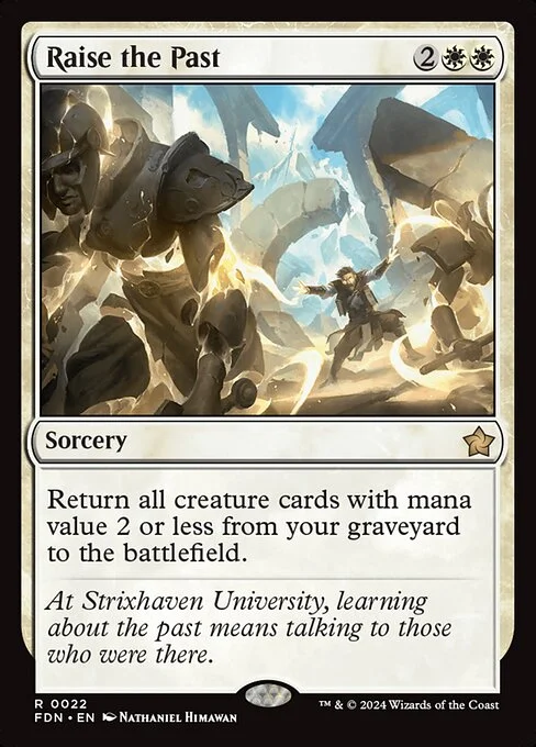 Raise the Past, carta Magic di tipo Sorcery illustrata da Nathaniel Himawan