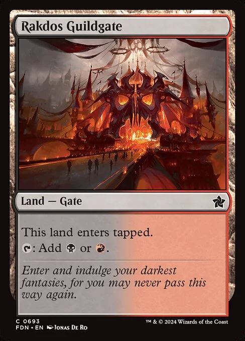 Rakdos Guildgate, carta Magic di tipo Land — Gate illustrata da Jonas De Ro
