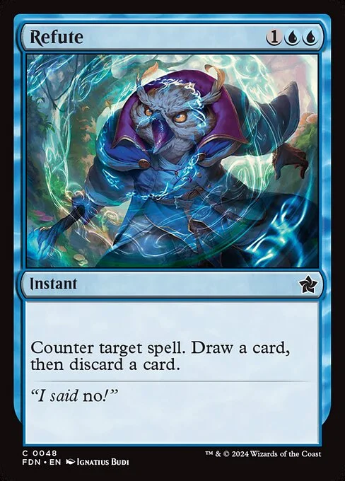 Refute, carta Magic di tipo Instant illustrata da Ignatius Budi