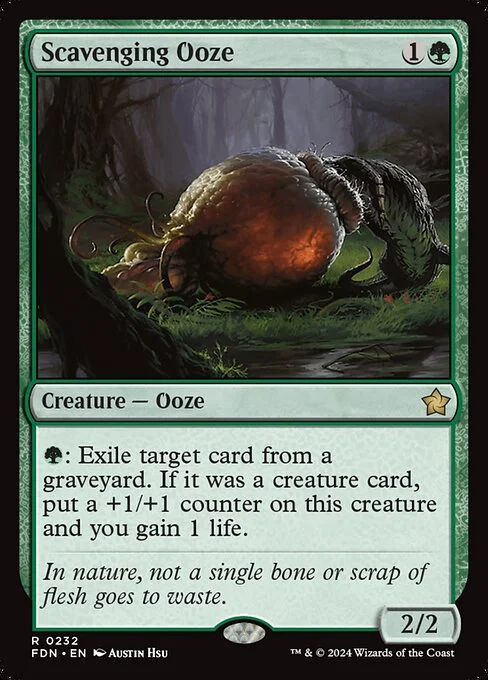 Scavenging Ooze, carta Magic di tipo Creature — Ooze illustrata da Austin Hsu