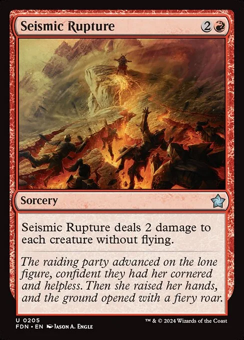 Seismic Rupture, carta Magic di tipo Sorcery illustrata da Jason A. Engle