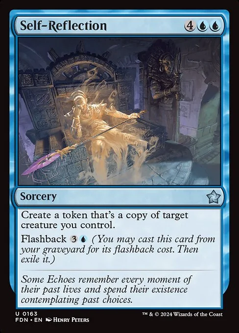 Self-Reflection, carta Magic di tipo Sorcery illustrata da Henry Peters