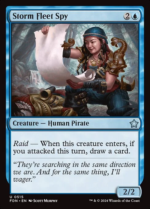 Storm Fleet Spy, carta Magic di tipo Creature — Human Pirate illustrata da Scott Murphy