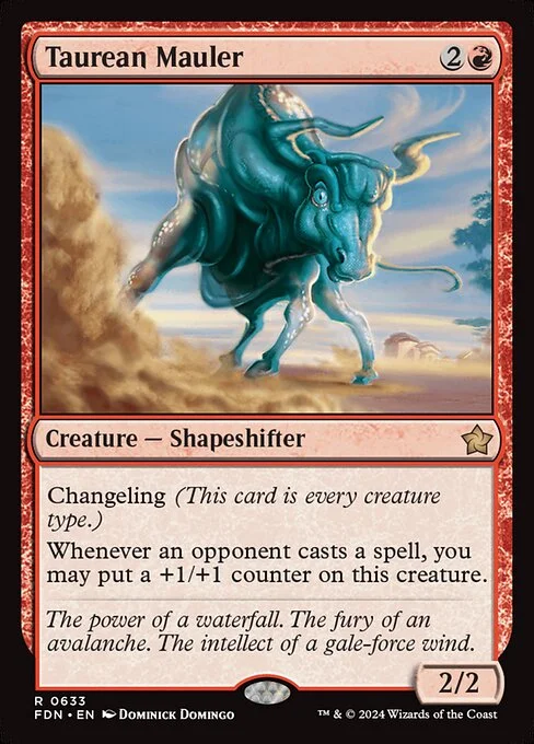 Taurean Mauler, carta Magic di tipo Creature — Shapeshifter illustrata da Dominick Domingo