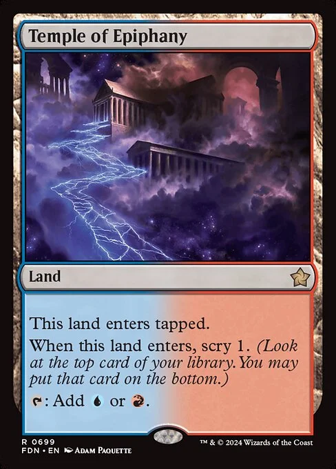 Temple of Epiphany, carta Magic di tipo Land illustrata da Adam Paquette