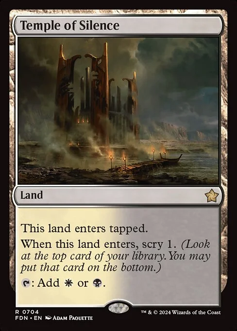 Temple of Silence, carta Magic di tipo Land illustrata da Adam Paquette