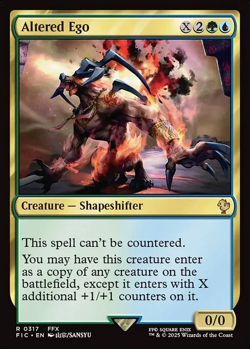 Altered Ego, carta Magic di tipo Creature — Shapeshifter illustrata da Sansyu