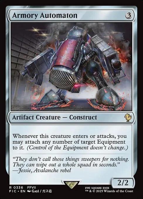 Armory Automaton, carta Magic di tipo Artifact Creature — Construct illustrata da Gas1