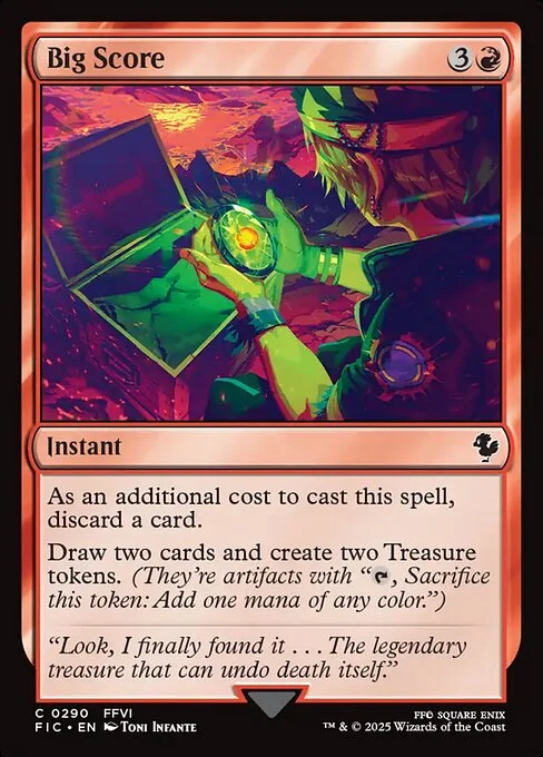 Big Score, carta Magic di tipo Instant illustrata da Toni Infante