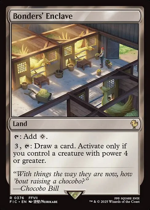 Bonders' Enclave, carta Magic di tipo Land illustrata da Nurikabe