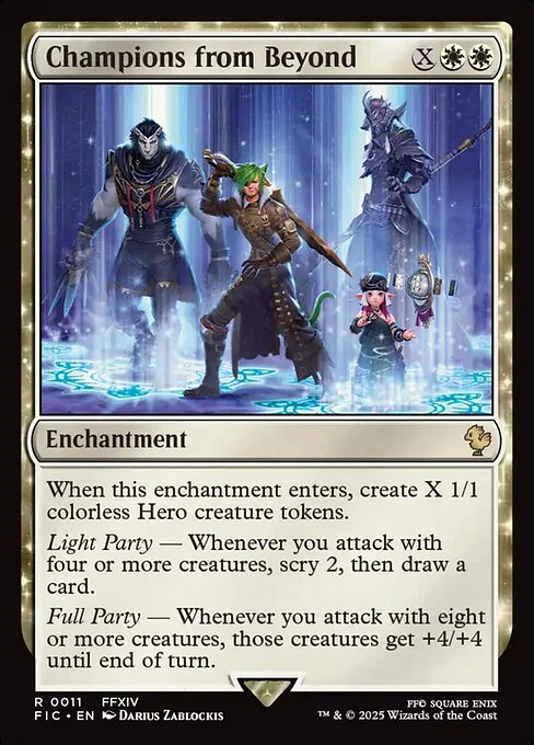 Champions from Beyond, carta Magic di tipo Enchantment illustrata da Darius Zablockis