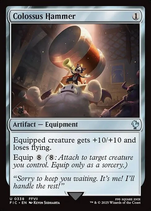 Colossus Hammer, carta Magic di tipo Artifact — Equipment illustrata da Kevin Sidharta