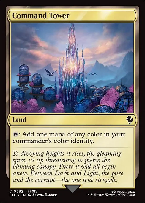 Command Tower, carta Magic di tipo Land illustrata da Alayna Danner