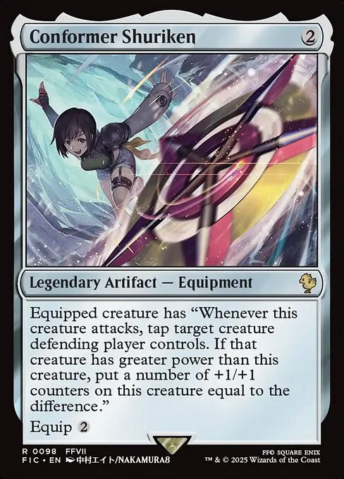 Conformer Shuriken, carta Magic di tipo Legendary Artifact — Equipment illustrata da Nakamura8