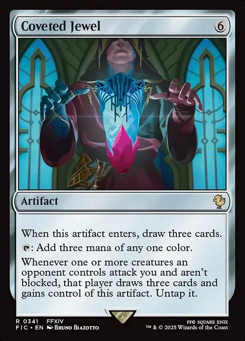 Coveted Jewel, carta Magic di tipo Artifact illustrata da Bruno Biazotto