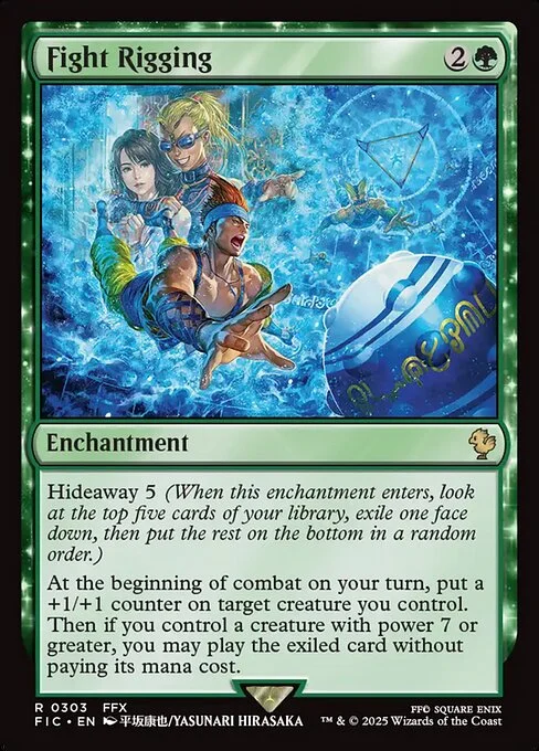 Fight Rigging, carta Magic di tipo Enchantment illustrata da YASUNARI HIRASAKA