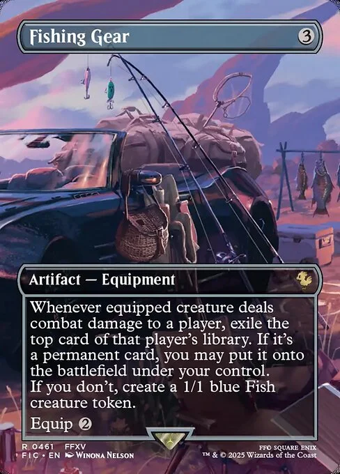 Fishing Gear, carta Magic di tipo Artifact — Equipment illustrata da Winona Nelson
