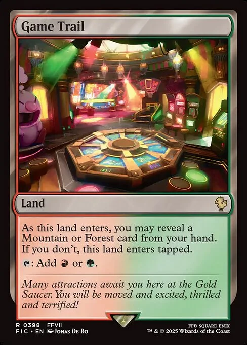 Game Trail, carta Magic di tipo Land illustrata da Jonas De Ro