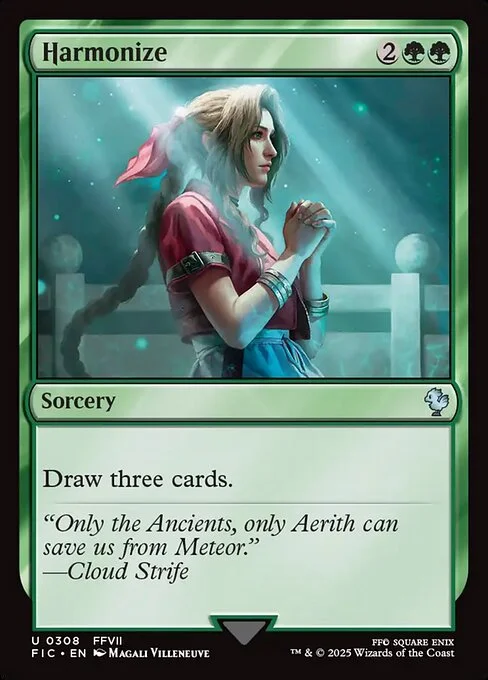 Harmonize, carta Magic di tipo Sorcery illustrata da Magali Villeneuve