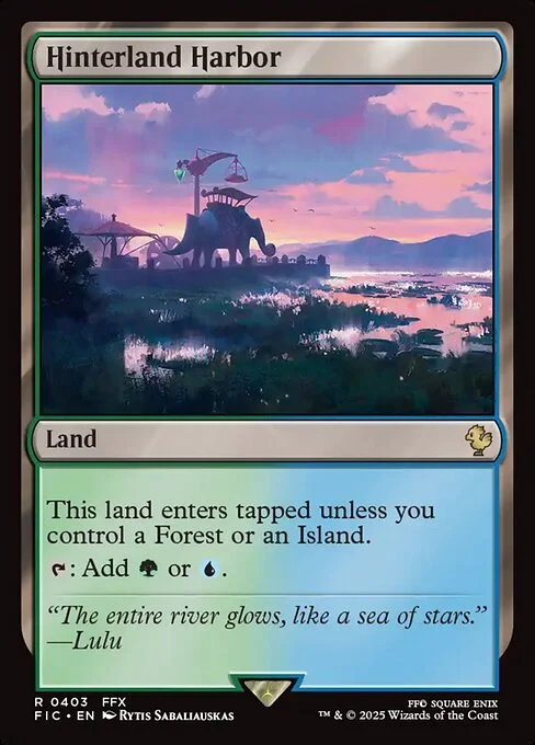 Hinterland Harbor, carta Magic di tipo Land illustrata da Rytis Sabaliauskas