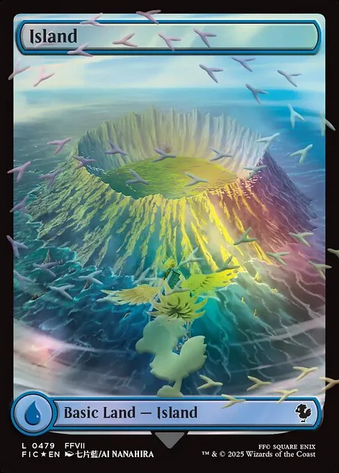 Island, carta Magic di tipo Basic Land — Island illustrata da Ai Nanahira