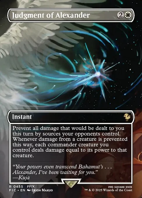 Judgment of Alexander, carta Magic di tipo Instant illustrata da Erion Makuo