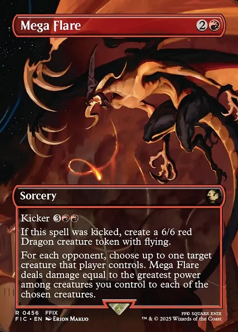 Mega Flare, carta Magic di tipo Sorcery illustrata da Erion Makuo
