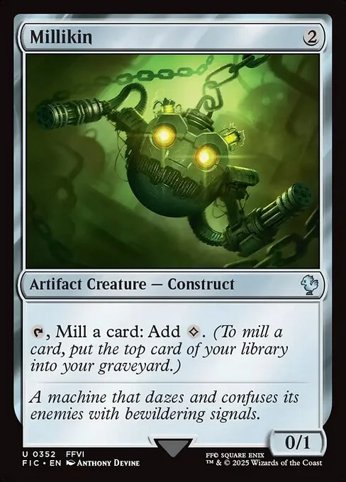Millikin, carta Magic di tipo Artifact Creature — Construct illustrata da Anthony Devine