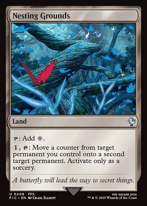 Nesting Grounds, carta Magic di tipo Land illustrata da Craig Elliott