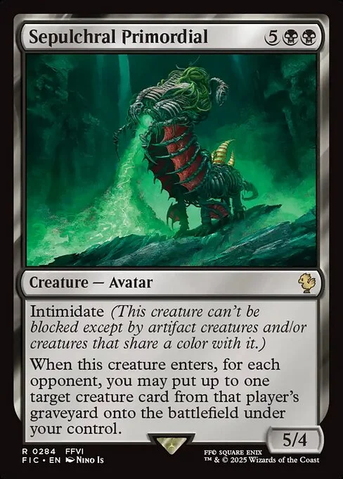 Sepulchral Primordial, carta Magic di tipo Creature — Avatar illustrata da Nino Is