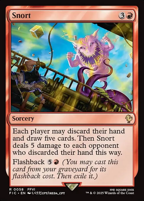 Snort, carta Magic di tipo Sorcery illustrata da ikeda_cpt